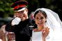 Den britiske prins Harry og den tidligere skuespiller Meghan Markle blev gift i foråret 2018. Omkring et år senere fik de sønnen Archie, der i dag er otte måneder gammel. Meghan er amerikaner, men boede flere år i Canada under optagelserne til i tv-serien "Suits".