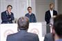 Statsminister Mette Frederiksen (S) var flankeret af justitsminister Nick Hækkerup (S) og udlændinge- og integrationsminister Mattias Tesfaye (S), da regeringen i sidste uge fremlagde udspil med yderligere stramninger over for fremmedkrigere.