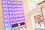 En mobilshop i London med et klart budskab om afløseren for mobil- og datanetværket 4G.
