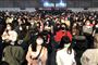 Ansatte hos Foxconn i Taiwan var iført ansigtsmasker ved selskabets årsfest for nylig.