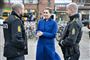 Statsminister Mette Frederiksen var 16. januar i Aalborg og besøge Nordjyllands Politi. Tirsdag aften foreslår hun i et interview med Berlingske, at 660 årsværk flyttes fra Rigspolitiet til de enkelte politikredse såsom Nordjyllands Politi. (Arkivfoto)