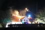 Brand i køkkenet: Hele gården antændt