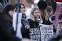 Både i Riga og i København har der været demonstrationer mod Danmarks oprindelige beslutning om at sende en lettisk kvinde til et sydafrikansk fængsel. Fotoet er fra 11. februar foran Rigsadvokatens kontor i København. (Arkivfoto)