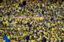 Brøndby IF spillede mod FC København i Parken den aften i august sidste år, hvor tre Brøndby-fans blev overfaldet i et S-tog. (Arkivfoto)