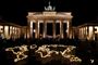 Her ses Brandenburger Tor i Berlin sidste år under Earth Hour.