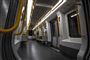 Langt færre kører med metroen i disse uger, hvor den danske befolkning skal holde afstand grundet coronavirus. Her er billede af en tom metro fra mandag den 16. marts 2020.