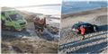 Bil kørte ud over skrænt – endte på stranden