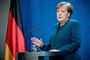 Forbundskansler i Tyskland Angela Merkel har fået forelagt dystre prognoser for den tyske økonomi. Selv er hun i øjeblikket i coronakarantæne efter at have været i kontakt med en læge smittet med coronavirus. (Arkivfoto).