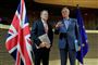 Storbritanniens chefforhandler, David Frost, og EU's chefforhandler, Michel Barnier, har begge været ramt af Covid-19, som er den sygdom coronavirus kan forårsage. De har begge været isoleret i deres hjem, men har holdt kontakten virtuelt for at fortsætte arbejdet med en aftale mellem parterne. (Arkivfoto)