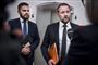 Rene Christensen (th), finansordfører for DF, siger mandag aften, at partiet ikke kan tiltræde en aftale om udligning, der forventes at falde på plads snart. (Arkivfoto)