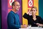 Peder Hvelplund (EL) (tv.) skriver, at der er nedskæringer i kommuner i aftalen om udligning, som gør, at partiet ikke længere er en del af forhandlingerne om en udligningsreform. (Arkivfoto).