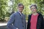 Instruktør Bille August og skuespiller Birthe Neumann. Birthe Neumann skal spille Karen Blixen i Bille Augusts nye film, "Pagten".