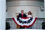 USA's præsident, Donald Trump, og hans hustru, Melania så på et stort fyrværkerishow på uafhængighedsdagen.