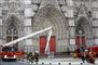 Katedral ramt af brand tre steder - muligvis påsat