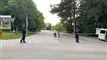 Politi ved travbanen i Aarhus