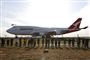 boeing 747 i Sydneys lufthavn inden den sidste tur
