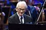 Komponisten Bent Fabricius-Bjerre ved sin 90-års fødselsdag
