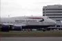 Jumbojet fra BA i lufthavn 