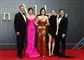Skuespillerne fra Downton Abbey til premiere på filmen. Hugh Bonneville, Elizabeth McGovern, Michelle Dockery, Laura Carmichael og Allen Leech 