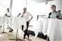 Formand for KL Jacob Bundsgaard og Anders Bondo Christensen fra Lærernes Centralorganisation under pressemøde 