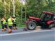 Traktor tabte baghjul