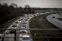 Tæt trafik på motorvej