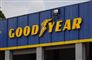 Et firmaskilt fra dækproducenten Goodyear