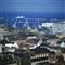 Luftfoto over havnen i Aarhus 