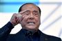 Italiens tidligere premierminister Silvio Berlusconi med ophidset grimasse
