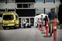 Testcenter for corona med ambulance