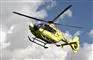 akutlægehelikopter i luften