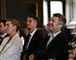 Statsminister Mette Frederiksen og Kronprins Frederik sidder og lytter til Red Barnets konference i Børssalen i København