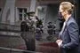 Mette Frederiksen ankommer til Estland