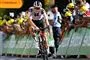 En cykelrytter maser af sted