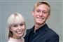 Billed af Jenna Bagge og Albert Rosin som begge smiler bredt