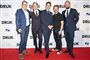Skuespilleren Thomas Bo Larsen sammen med kollegerne Mads Mikkelsen, Lars Ranthe og Magnus Millang samt instruktør Thomas Vinterberg, 