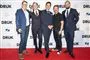 Skuespilleren Thomas Bo Larsen sammen med kollegerne Mads Mikkelsen, Lars Ranthe og Magnus Millang samt instruktør Thomas Vinterberg, 