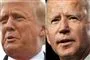 Sammenkopieret billede af Donald Trump og Joe Biden