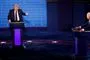 Trump og Biden ved hver deres talerstol