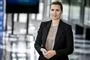 Mette Frederiksen taler med pressen