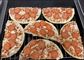 tre pizzaer skåret igennem en gang