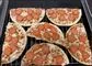 tre pizzaer skåret igennem en gang