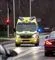 En ambulance i fuld fart