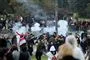Kæmpe demonstration  med tåregas 