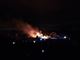 Brand i Djurs Sommerland set fra luften.