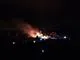 Brand i Djurs Sommerland set fra luften.