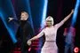  skuespiller Skuespilleren Albert Rosin Harsom på dansegulvet med Jenna Bagge