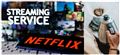 Netflix på skærmen og en elkedel