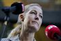 Sofie Carsten Nielsen på pressemøde