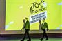 frank jensen går på scenen under præsentation af tour de france